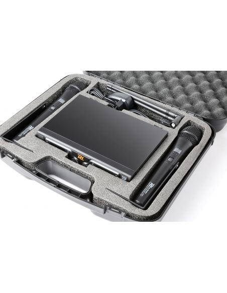 Power Dynamics PD782 Microfono Inalambrico UHF 2x 8 Canales con 2 Micrófonos  | Mas Que Sonido