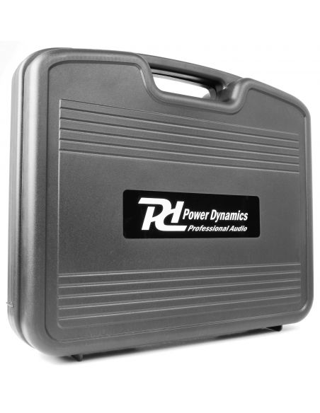 Power Dynamics PD782 Microfono Inalambrico UHF 2x 8 Canales con 2 Micrófonos  | Mas Que Sonido