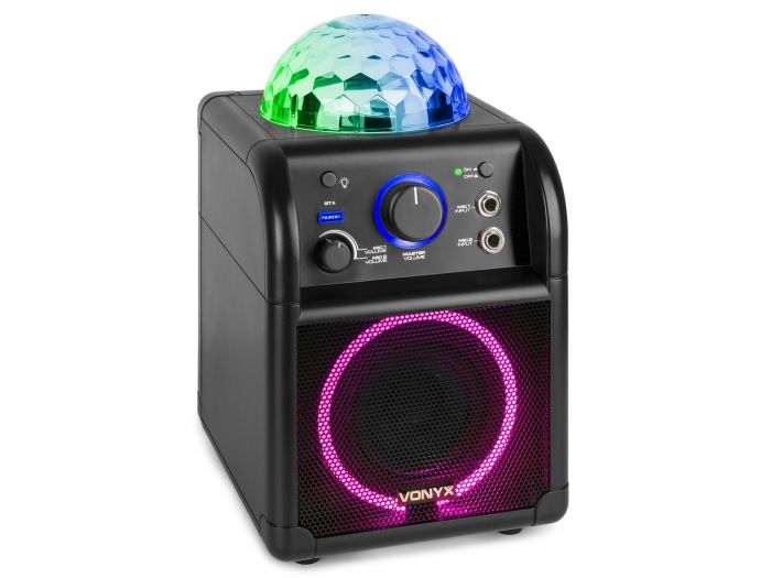 Vonyx SBS55B Conjunto Karaoke Negro con luces LED 178341 - 3