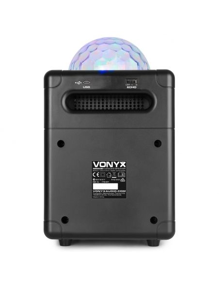 Vonyx SBS55B Conjunto Karaoke Negro con luces LED 178341 - 5