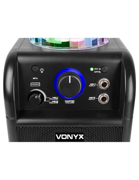 Vonyx SBS55B Conjunto Karaoke Negro con luces LED 178341 - 6