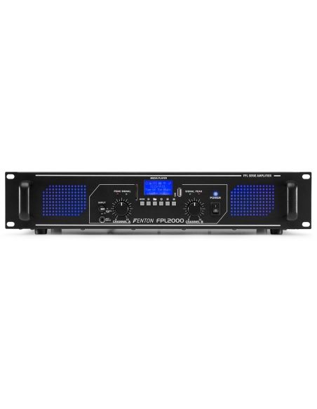 Fenton FPL2000 Amplificador Digital LED azules + EQ