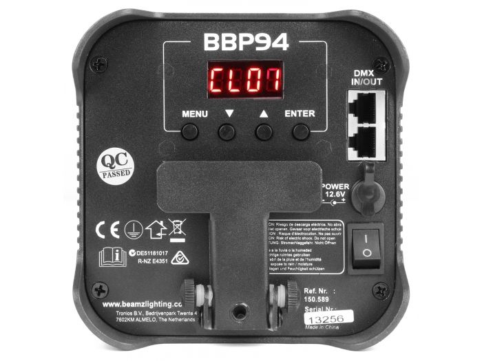 Beamz BBP94 Foco PAR con bateria 4x 10W 