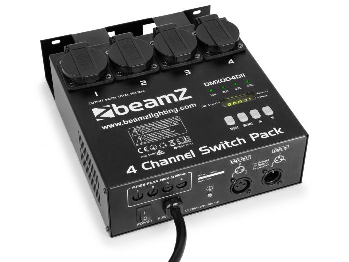 Beamz Panel de interruptores DMX512 4 canales 