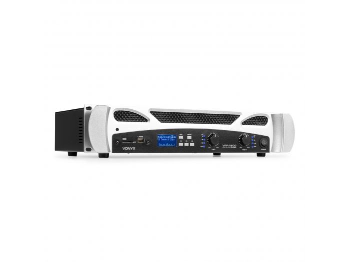 Vonyx VPA1500 PA Amplifier 2x 750W Reproductor multimedia con BT 172100