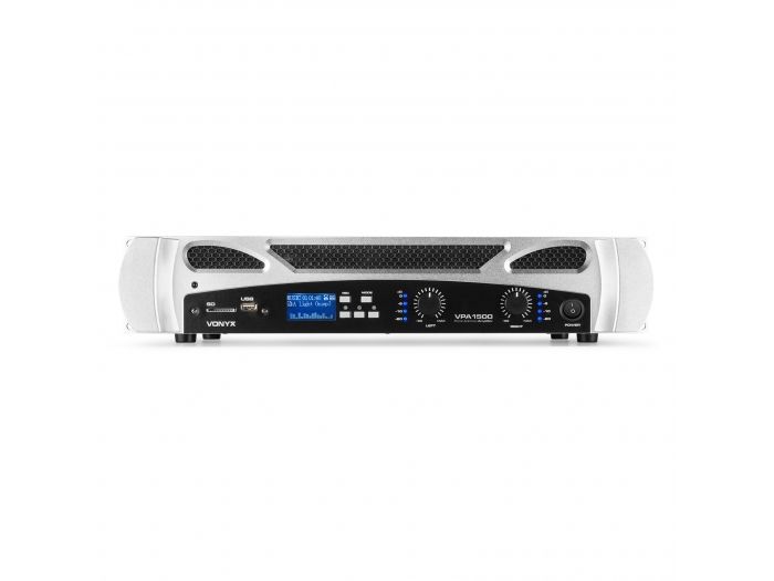 Vonyx VPA1500 PA Amplifier 2x 750W Reproductor multimedia con BT 172100