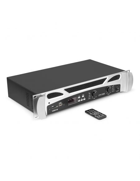 Vonyx VPA1500 PA Amplifier 2x 750W Reproductor multimedia con BT 172100