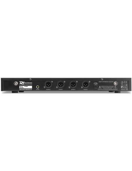 Power Dynamics PD504B Microfono inalambrico de 4x 50 canales UHF con 4 microfonos de cabeza 179006