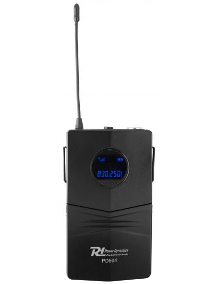 Power Dynamics PD504B Microfono inalambrico de 4x 50 canales UHF con 4 microfonos de cabeza 179006