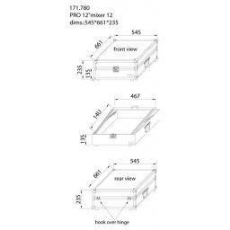 Power Dynamics PD-FU12 Maleta mesa mezclas 19" 171780 - 1 2