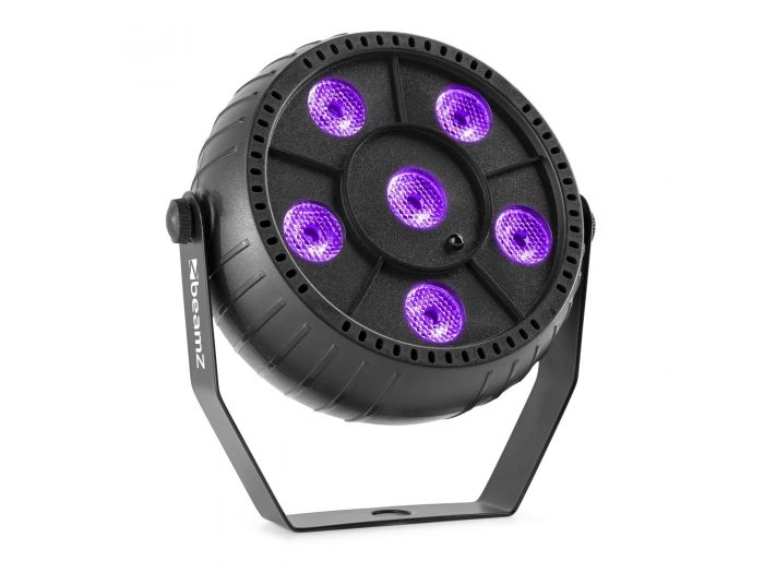 beamZ PLP14 Foco Par Party con batería 6x 1W UV 153209 - 1