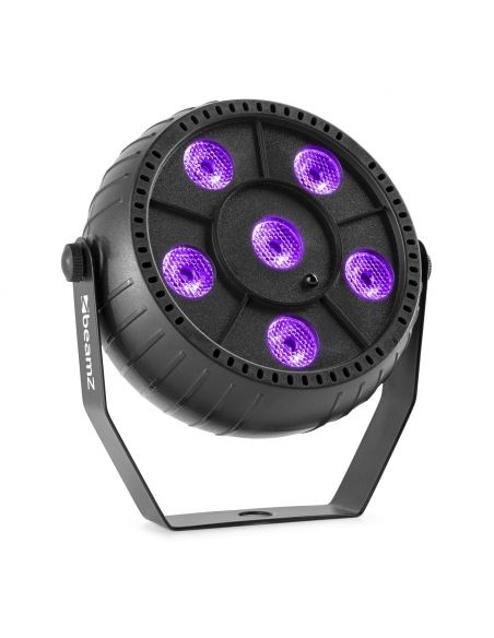 beamZ PLP14 Foco Par Party con batería 6x 1W UV 153209 - 1