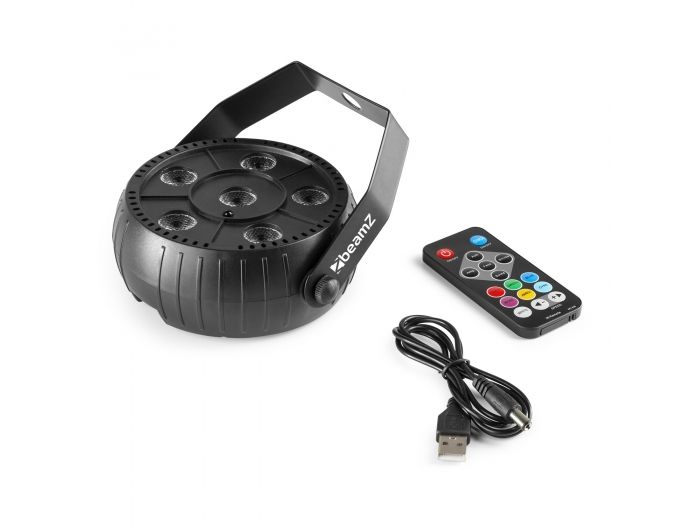beamZ PLP14 Foco Par Party con batería 6x 1W UV 153209 - 6