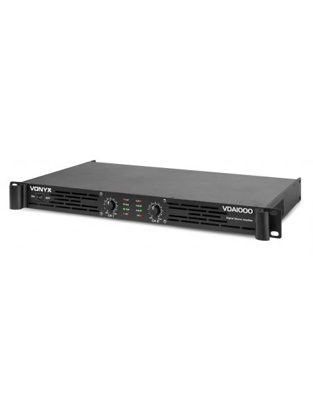 Vonyx VDA1000 Amplificador PA 1U 2x 500W 172046
