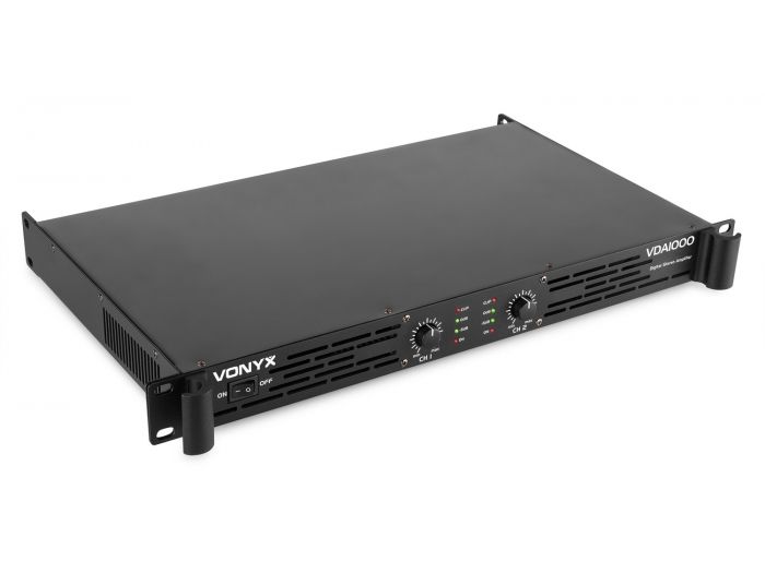 Vonyx VDA1000 Amplificador PA 1U 2x 500W 172046