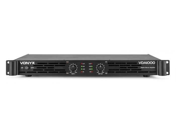 Vonyx VDA1000 Amplificador PA 1U 2x 500W 172046