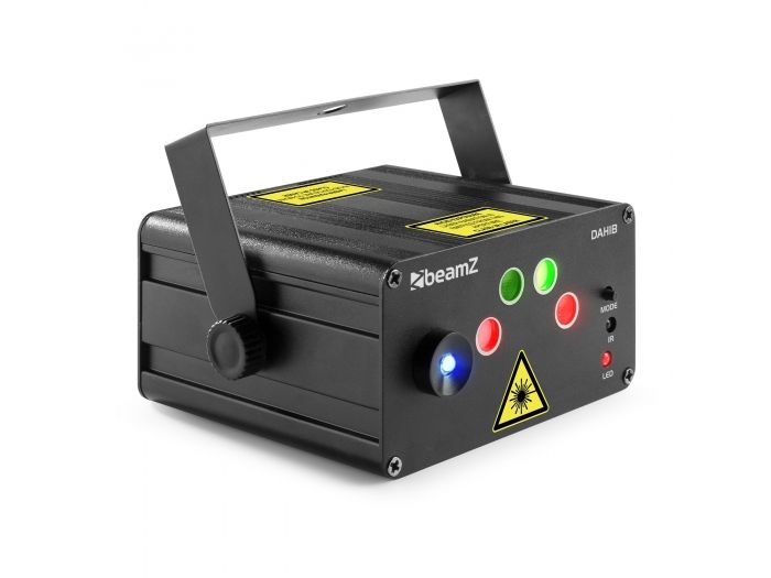 beamZ Dahib Doble Laser RG Gobo con LED Azul 152612 - 1