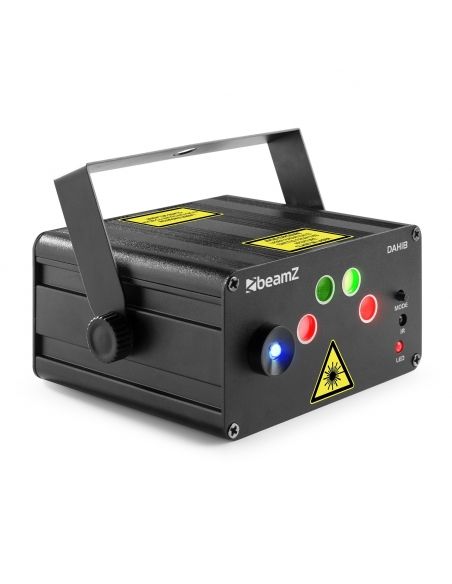 beamZ Dahib Doble Laser RG Gobo con LED Azul 152612 - 1