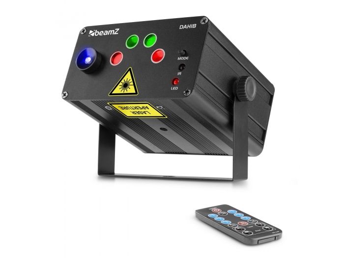 beamZ Dahib Doble Laser RG Gobo con LED Azul 152612 - 5