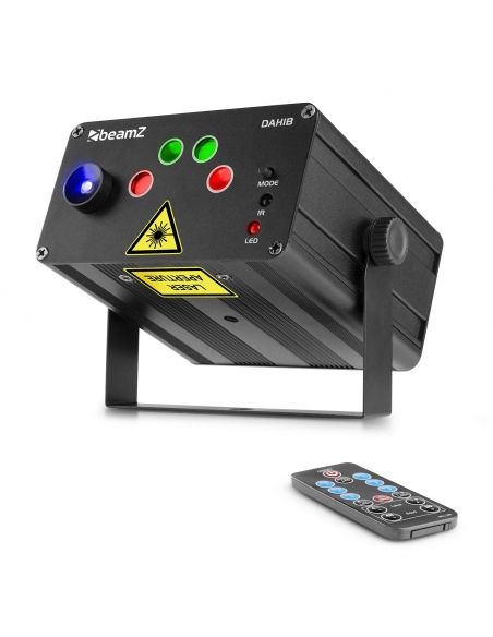 beamZ Dahib Doble Laser RG Gobo con LED Azul 152612 - 5