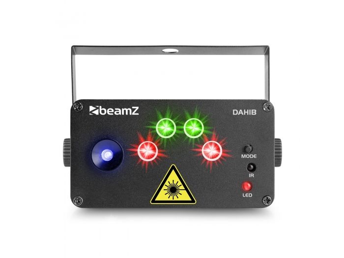 beamZ Dahib Doble Laser RG Gobo con LED Azul 152612 - 6