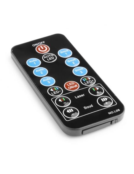 beamZ Dahib Doble Laser RG Gobo con LED Azul 152612 - 9