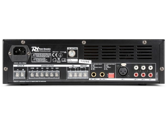 Power Dynamics PBA60 Amplificador linea 100V 60W 952093 - 3