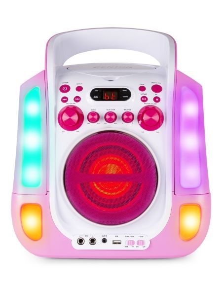 Fenton SBS30P Sistema Karaoke con CD y 2 micros Rosa 130172 - 7