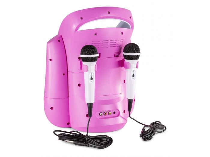 Fenton SBS30P Sistema Karaoke con CD y 2 micros Rosa 130172 - 11