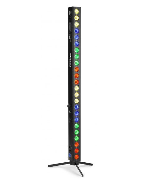 Beamz BBB243 Barra LED 24x 3W RGB alimentada por batería 