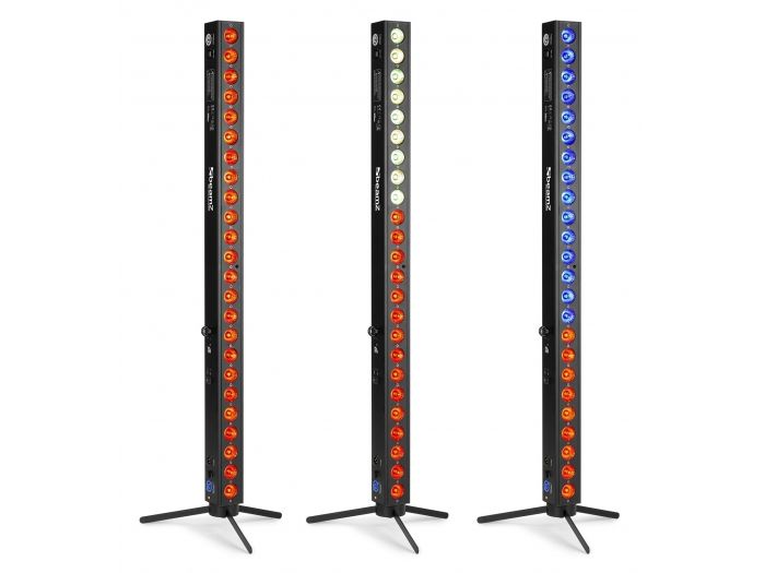 Beamz BBB243 Barra LED 24x 3W RGB alimentada por batería 