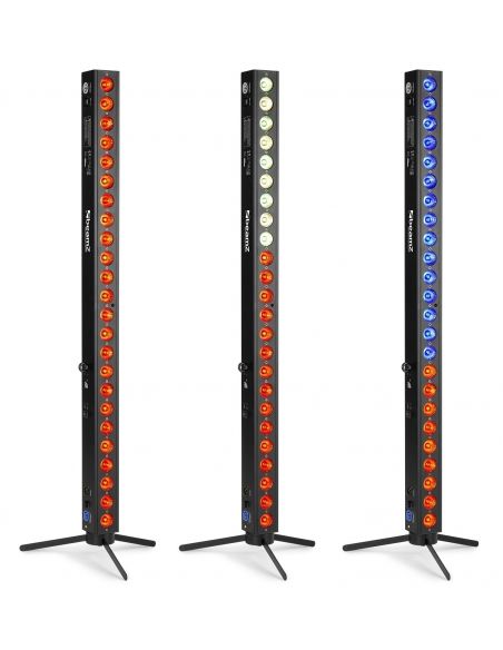 Beamz BBB243 Barra LED 24x 3W RGB alimentada por batería 