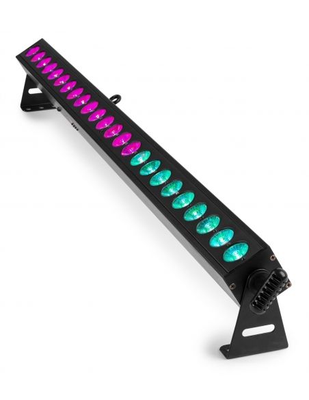 Beamz BBB243 Barra LED 24x 3W RGB alimentada por batería 