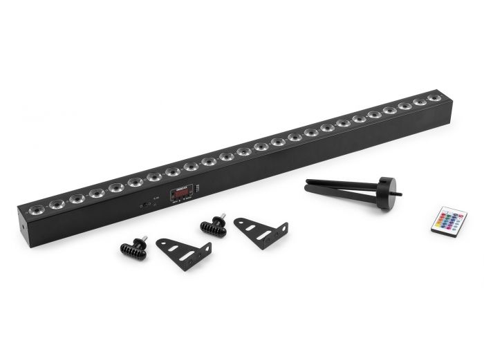 Beamz BBB243 Barra LED 24x 3W RGB alimentada por batería 