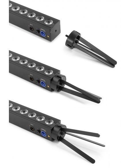 Beamz BBB243 Barra LED 24x 3W RGB alimentada por batería 