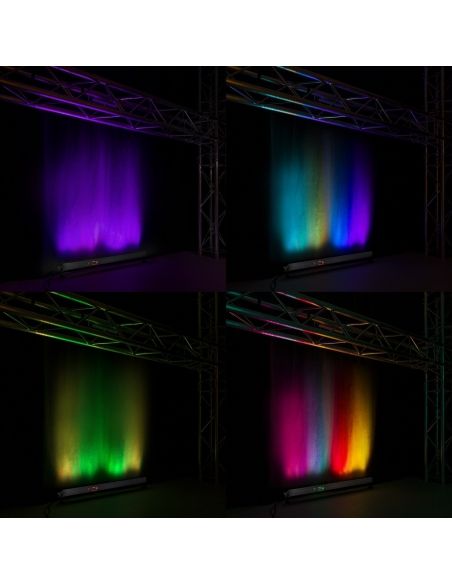 Beamz BBB243 Barra LED 24x 3W RGB alimentada por batería 