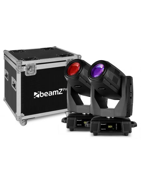 beamZ Pro Cabeza móvil Tiger 17R Beam/Spot 350W 2pcs en Flightcase 150398 - 1