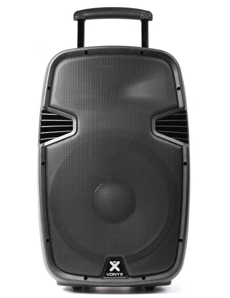 Vonyx SPJ-PA915 Bafle movil activo ABS 15" 2 micros UHF/USB/MP3 170080 - 3