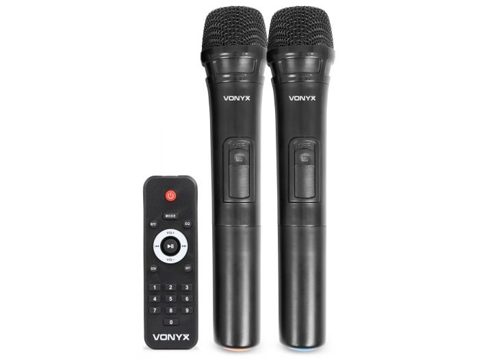 Vonyx SPJ-PA915 Bafle movil activo ABS 15" 2 micros UHF/USB/MP3 170080 - 9