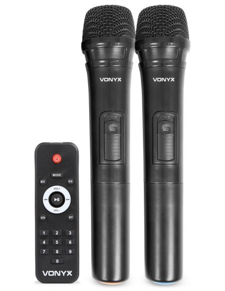 Vonyx SPJ-PA915 Bafle movil activo ABS 15" 2 micros UHF/USB/MP3 170080 - 9
