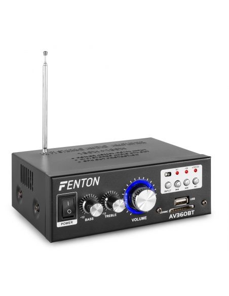 Fenton AV360BT Mini amplificador con BT/FM/SD/USB/MP3 