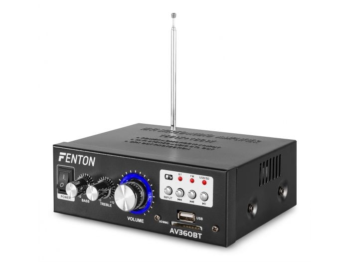 Fenton AV360BT Mini amplificador con BT/FM/SD/USB/MP3 
