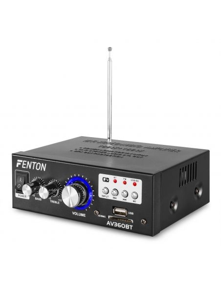 Fenton AV360BT Mini amplificador con BT/FM/SD/USB/MP3 