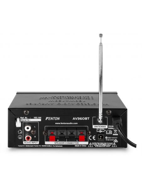 Fenton AV360BT Mini amplificador con BT/FM/SD/USB/MP3 