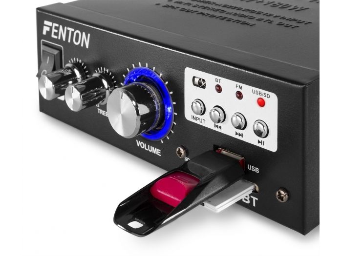 Fenton AV360BT Mini amplificador con BT/FM/SD/USB/MP3 