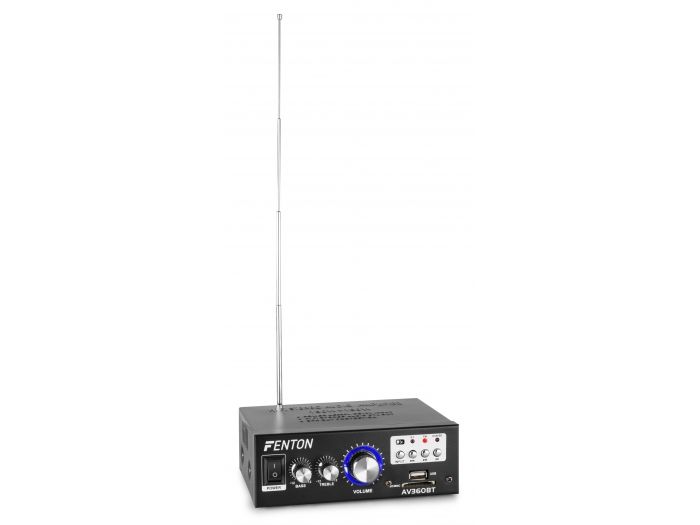 Fenton AV360BT Mini amplificador con BT/FM/SD/USB/MP3 