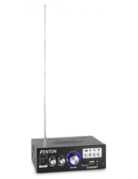 Fenton AV360BT Mini amplificador con BT/FM/SD/USB/MP3 