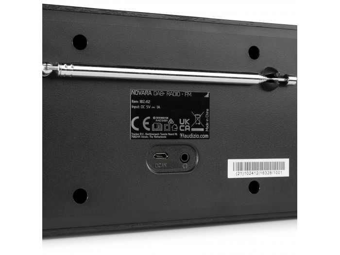 Audizio Novara DAB+ Radio estéreo Negra 102412 - 5