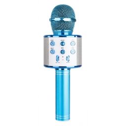 Max KM01 Micrófono de Karaoke con altavoz incorporado BT/MP3 Azul  2