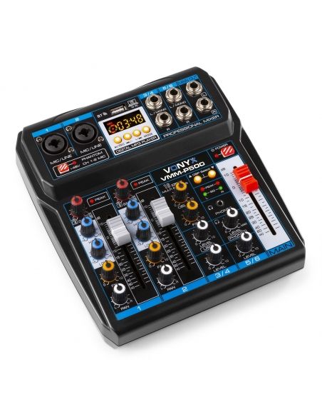 Vonyx VMM-P500 Mezclador Directo 4Canales con DSP, USB y reproductor MP3/BT 172580 - 1